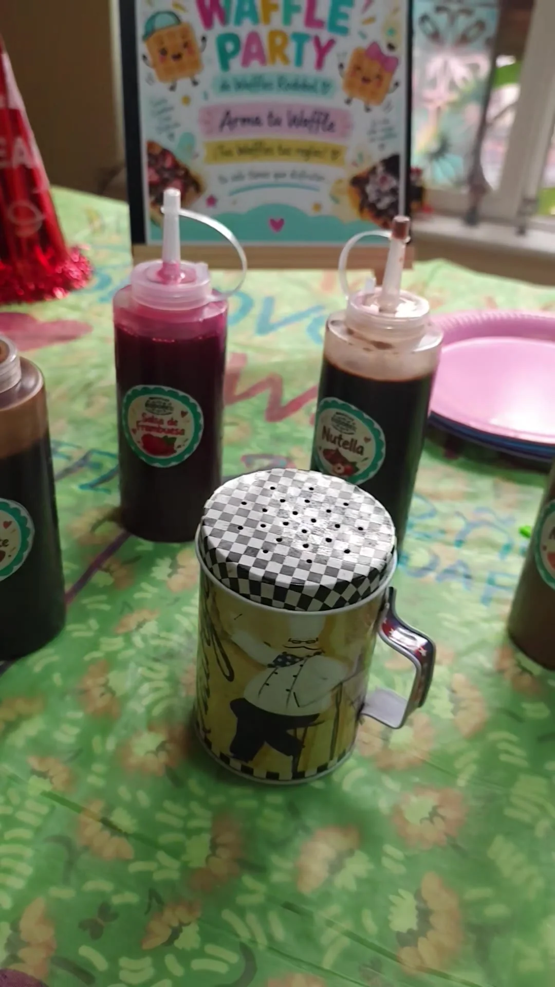 Salsas para decorar waffles